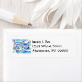 Happy Musical Notes Drehend Music Address Labels (Insitu)
