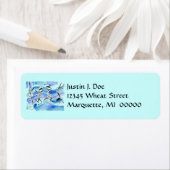 Happy Musical Notes Drehend Music Address Labels (Insitu)
