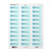 Happy Musical Notes Drehend Music Address Labels (Vorne)