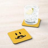 Happy Mustache benutzerdefinierte Untersetzer (Rechte Seite)