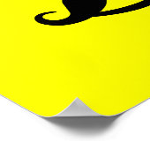 Happy Mustache Custom Poster (Ecke)