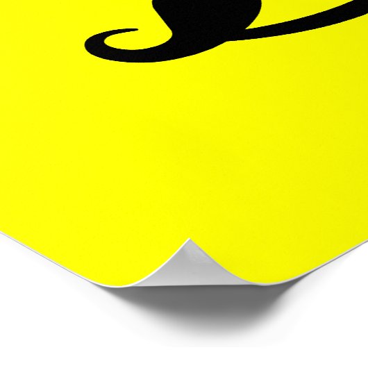 Happy Mustache Custom Poster (Ecke)