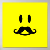 Happy Mustache Custom Poster (Vorne)