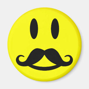 Happy Mustache Magnet