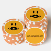 Happy Mustache Poker Chips (Stapel)