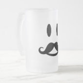 Happy Mustache Tasse - wählen Sie Stil (Vorderseite Links)