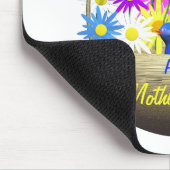Happy Mütter Day Basket of Daisies and Blue Bird Mousepad (Ecke)