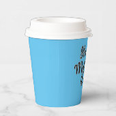 Happy Mütter Day Blue Pappbecher (Rechts)