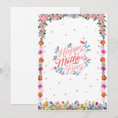 Happy Mutter-Day Card/Geschenk Feiertagskarte (Vorne/Hinten)