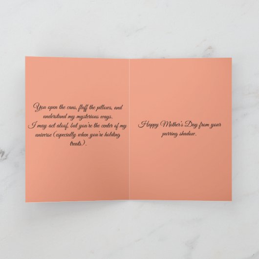 Happy Mütter Day Cats Karte (Innenseite)