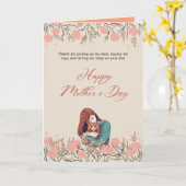 Happy Mütter Day Cats Karte (Gelbe Blume)