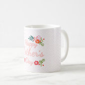 Happy Mütter Day Floral Bouquet Kaffeetasse (VorderseiteRechts)