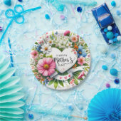 Happy Mütter Day Floral Herzen Pappteller (Party)