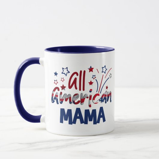 Happy Mutter-Day Geschenk Idee alle amerikanischen Tasse (Links)