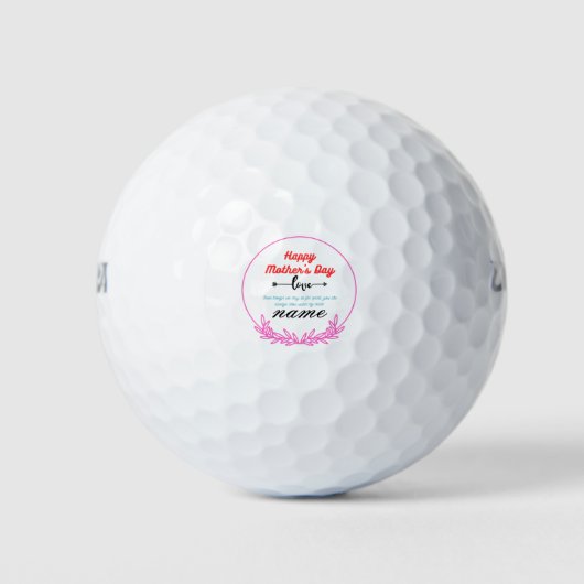Happy Mutter-Day-Geschenk-Idee-Golf Golfball (Vorderseite)