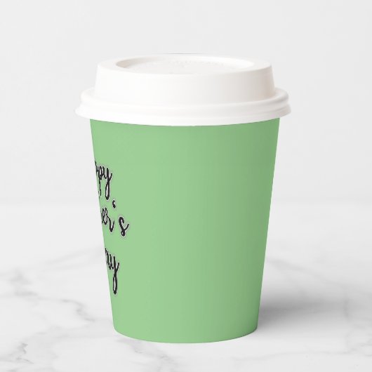 Happy Mütter Day Green Pappbecher (Links)