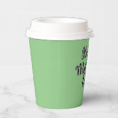 Happy Mütter Day Green Pappbecher (Rechts)