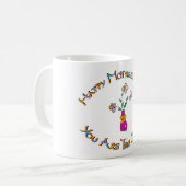 Happy-Mütter-Day Kaffeetasse (Vorderseite Links)