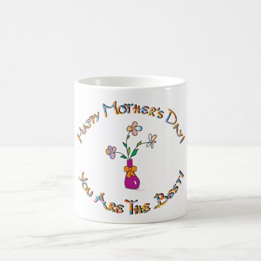 Happy-Mütter-Day Kaffeetasse (Mittel)