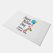 Happy Mütter Day. Mama, ich Liebe dich. Fußmatte (Schrägansicht)