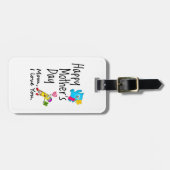 Happy Mütter Day. Mama, ich Liebe dich. Gepäckanhänger (Vorderseite horizontal)