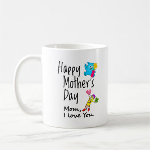 Happy Mütter Day. Mama, ich Liebe dich. Kaffeetasse