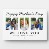 Happy Mütter Day Mum Custom Foto Collage Fotoplatte (Vorderseite)