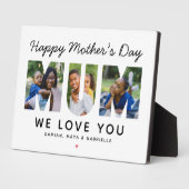 Happy Mütter Day Mum Custom Foto Collage Fotoplatte (Seite)