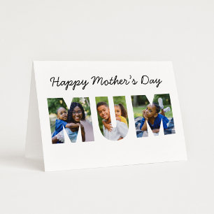 Happy Mütter Day Mum Custom Foto Collage Karte