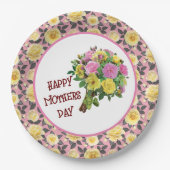 Happy Mütter Day Paper Plate Pappteller (Vorderseite)