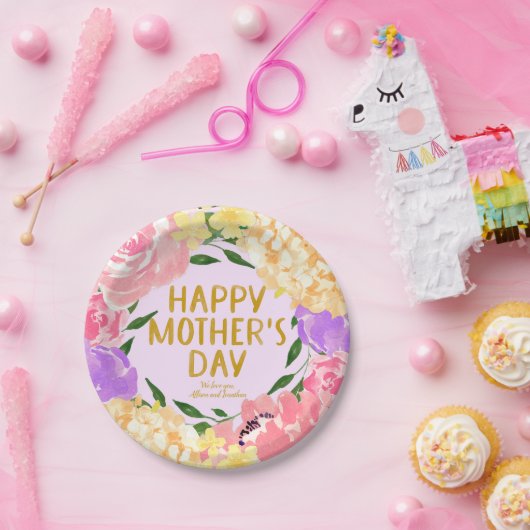 Happy Mütter Day Pappteller (Party)