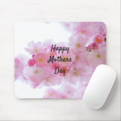 Happy Mütter Day Pink Cherry Tree Mousepad (Mit Mouse)