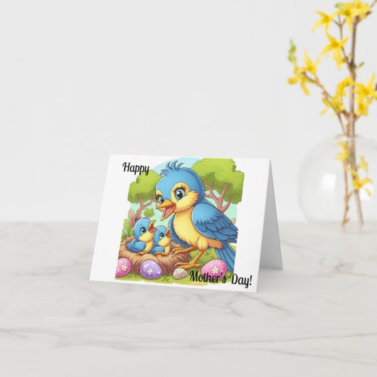 Happy Mütter Day von den Hatchlings Karte (Gelbe Blume)