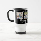 Happy Mutter Tag 4 Foto Custom Black Reisebecher (Links)