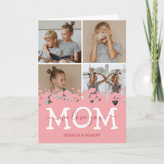 Happy Mütter Tag 4 FotoCollage Karte (Vorderseite)
