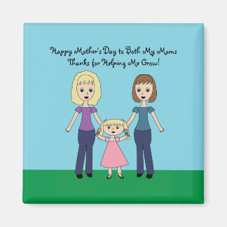 Happy Mütter Tag Beide Mamas Niedlich personalisie Magnet