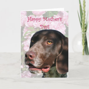Happy Mutter Tag Deutsch Kurzhaarige Pointer Karte