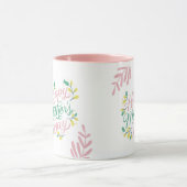 Happy Mütter Tag gedruckt rosa Tasse (Zentrum)