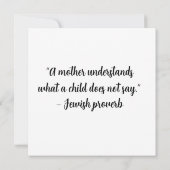 Happy Mutter Tag Gruß Goldfolie Card (Rückseite)