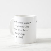 Happy Mütter Tag lustig positiver Spaß Kaffeetasse (Vorderseite Links)