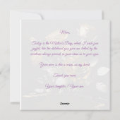 Happy Mütter Tag Moderne Ferienkarte Feiertagskarte (Rückseite)