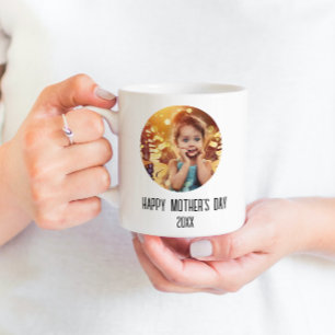 Happy Mütter Tag Niedliches Kind Foto Kaffeetasse