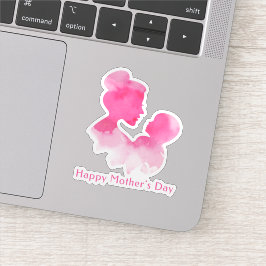 Happy Mütter Tag Silhouette Aufkleber