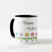 Happy-Mütter-Tage, Blume, Liebe Sie Mama Tasse (Vorderseite Links)