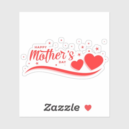 Happy Mütter-Tagesaufkleber Aufkleber (Blatt)