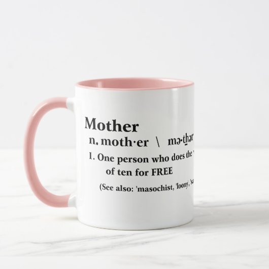 Happy Mutter Tasse lustige Mutter Zitat Geschenk I (Links)