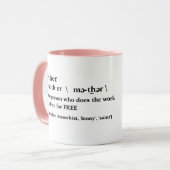 Happy Mutter Tasse lustige Mutter Zitat Geschenk I (Vorderseite Links)