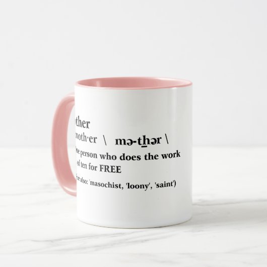 Happy Mutter Tasse lustige Mutter Zitat Geschenk I (Vorderseite Links)