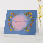 HAPPY MUTTER'S DAY (BLAUE) CARD KARTE (Gelbe Blume)