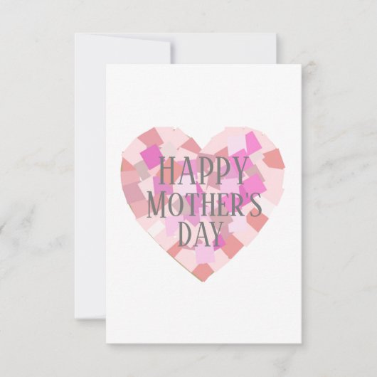 HAPPY MUTTER'S DAY Card Dankeskarte (Vorderseite)